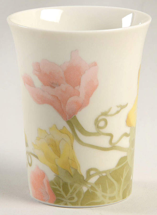 Spring Flower (Cream Background) China Bathroom Tumbler by Fitz & Floyd-1