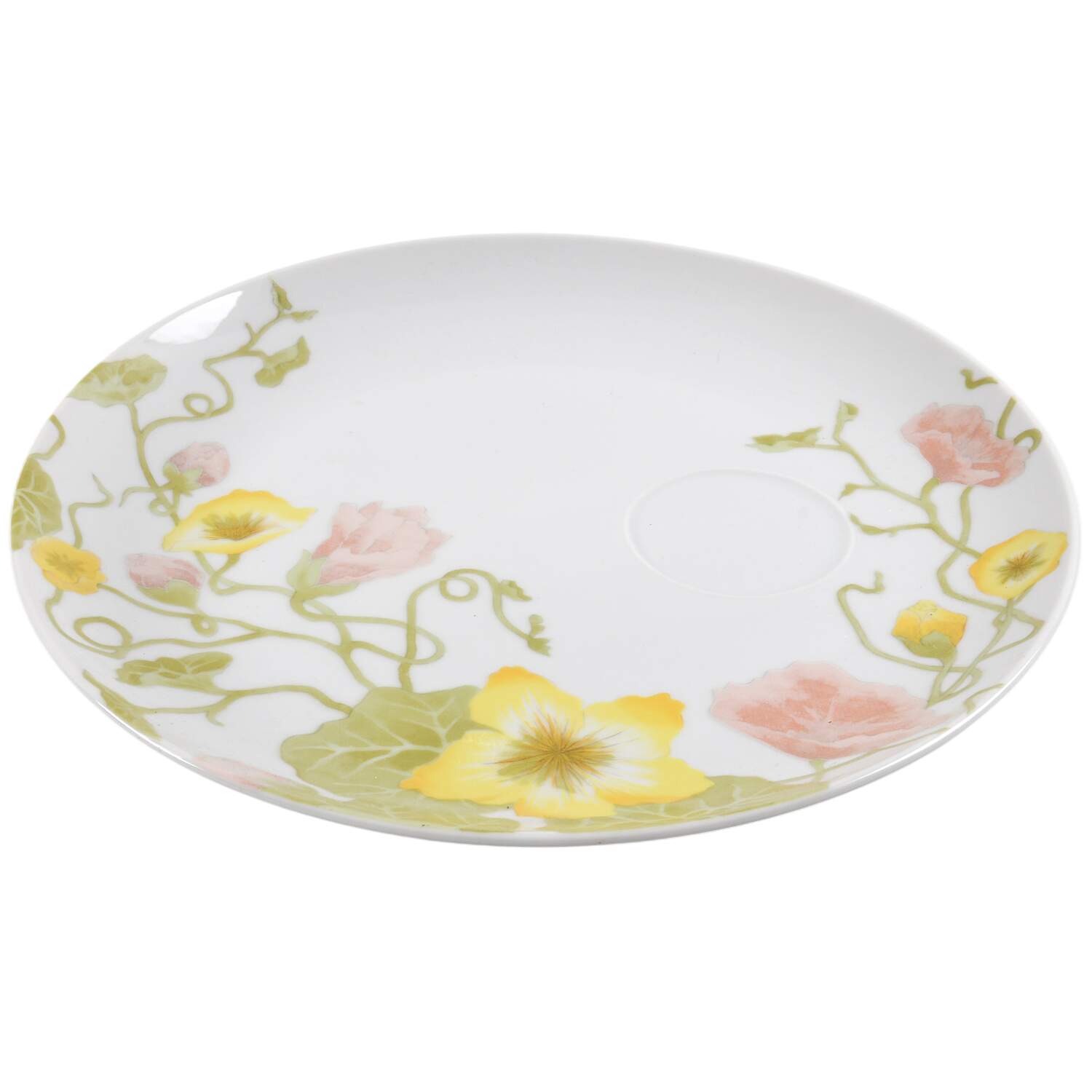 Spring Flower (Cream Background) Snack Plate by Fitz and Floyd-1