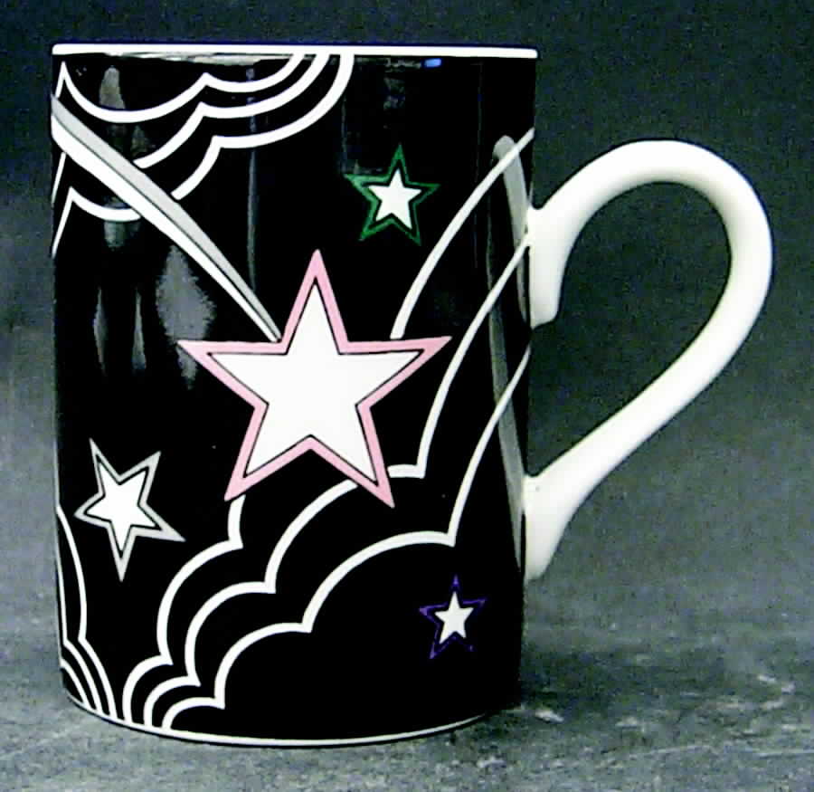 Stardust (Black Background) Mug by Fitz and Floyd-1