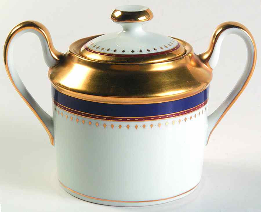 Starburst Sugar Bowl & Lid by Fitz & Floyd-1