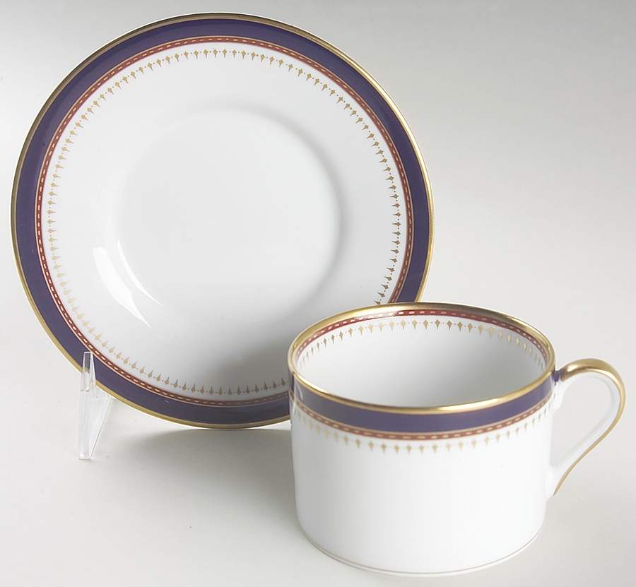 Starburst Flat Cup & Saucer Set by Fitz & Floyd-1