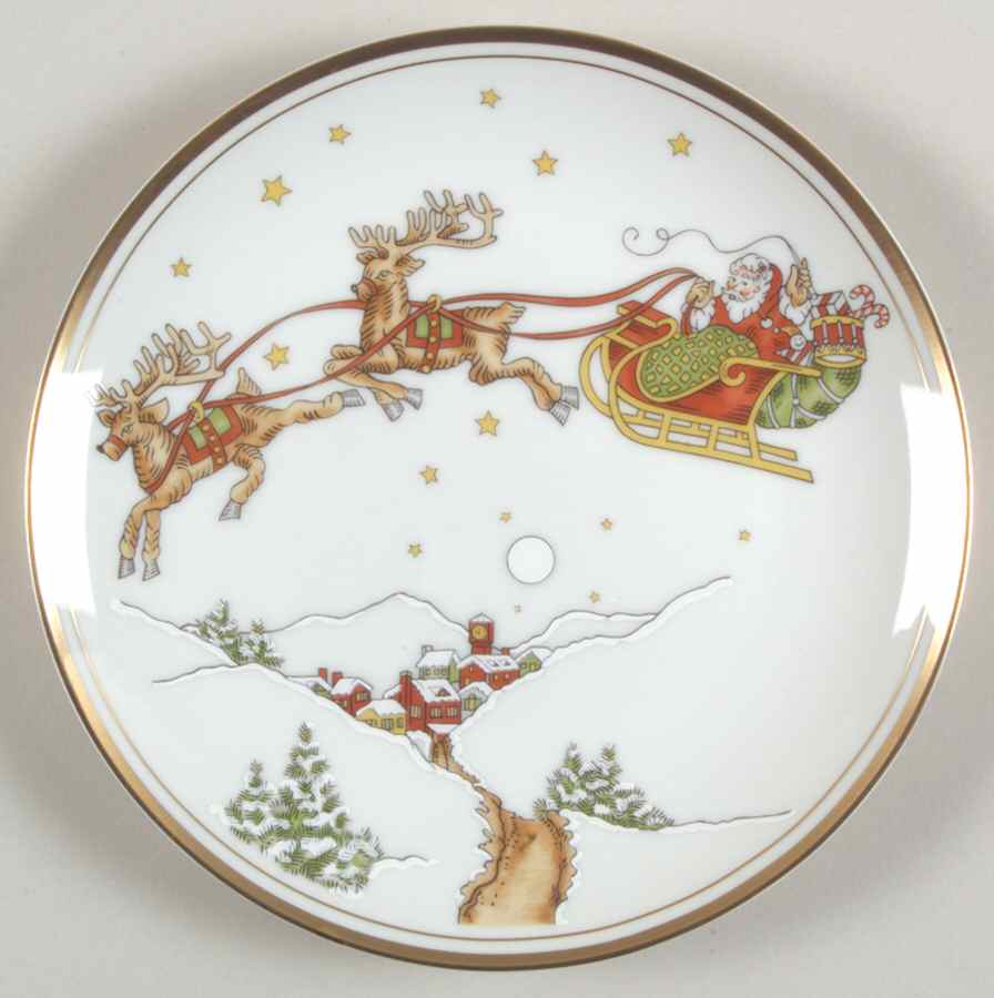 St. Nicholas Dessert/Pie Plate by Fitz & Floyd-1