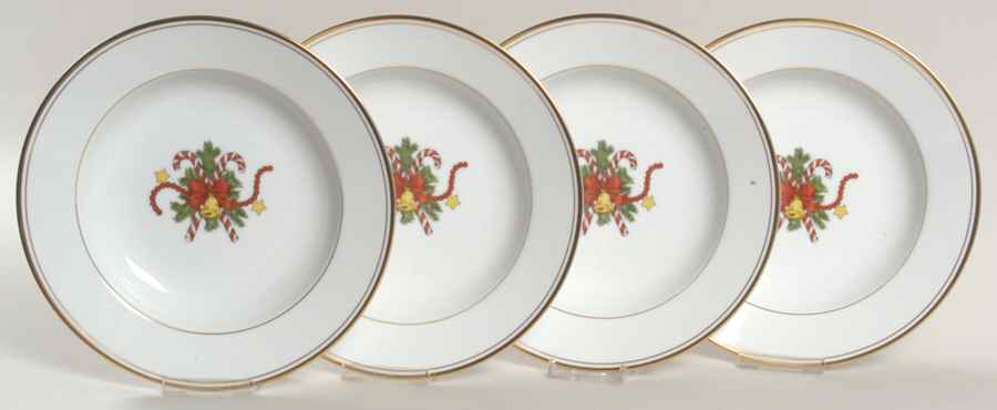 St. Nicholas Large Rim Soup Bowl - Set of 4 by Fitz & Floyd-1