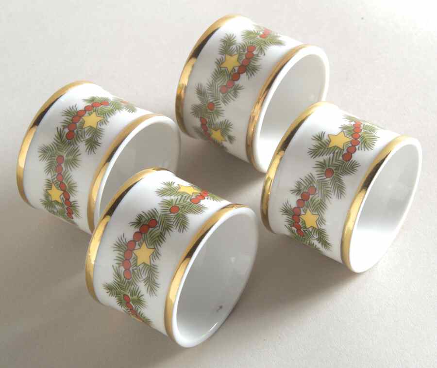 St. Nicholas Napkin Ring - Set of 4 by Fitz & Floyd-1