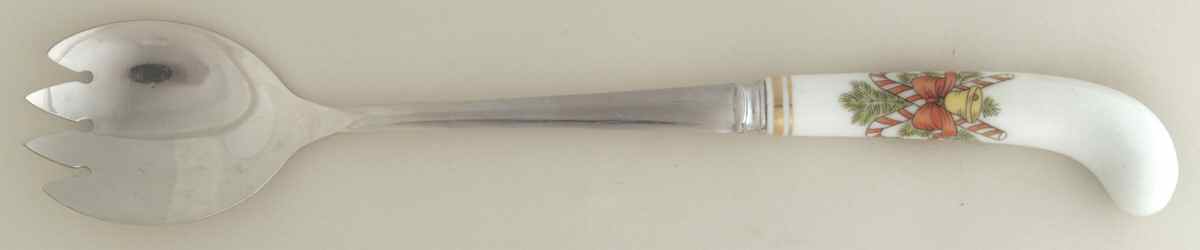 St. Nicholas Salad Serving Fork with Stainless Prongs by Fitz & Floyd-1