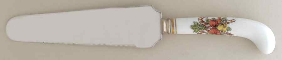 St. Nicholas Pie & Cake Server with Stainless Blade by Fitz & Floyd-1