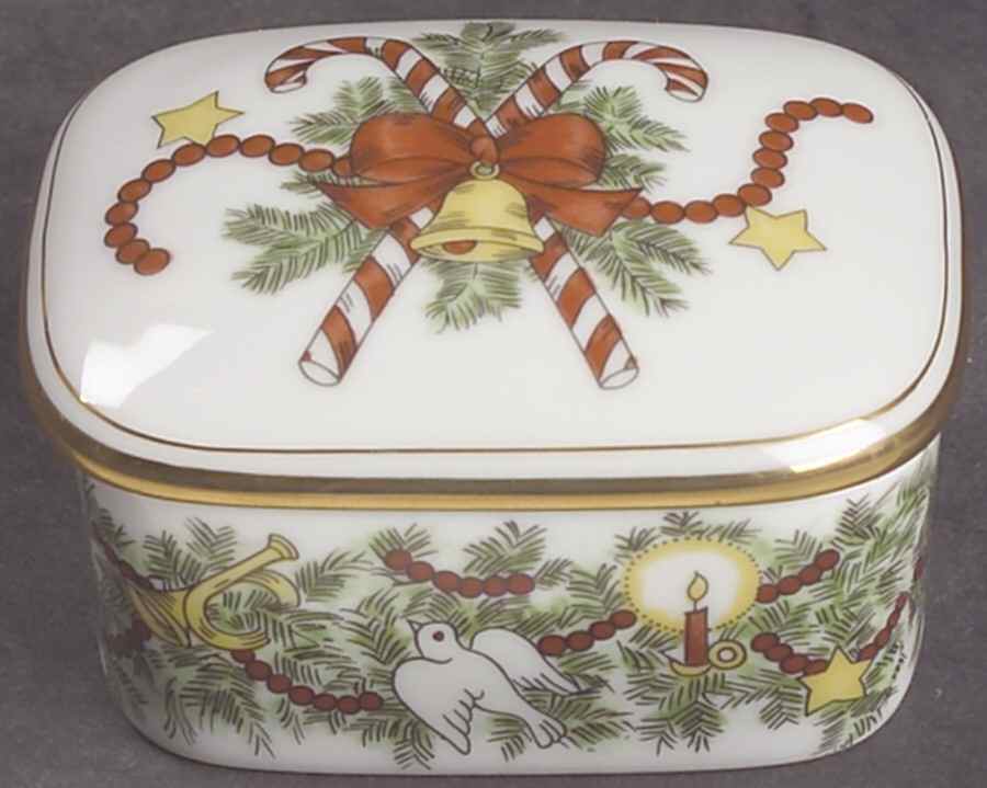 St. Nicholas Trinket Box & Lid by Fitz & Floyd-1