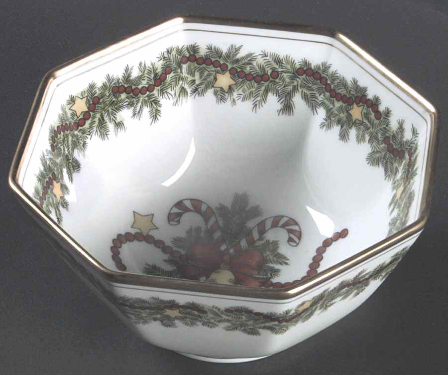 St. Nicholas 5" Octagonal Vegetable Bowl by Fitz & Floyd-1