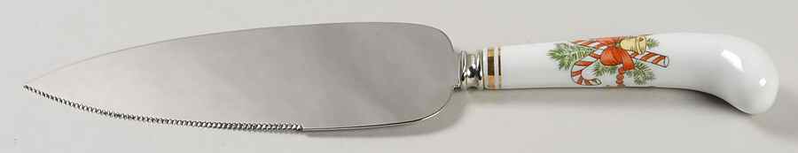St. Nicholas Pie & Cake Server with Stainless Blade by Fitz & Floyd-1