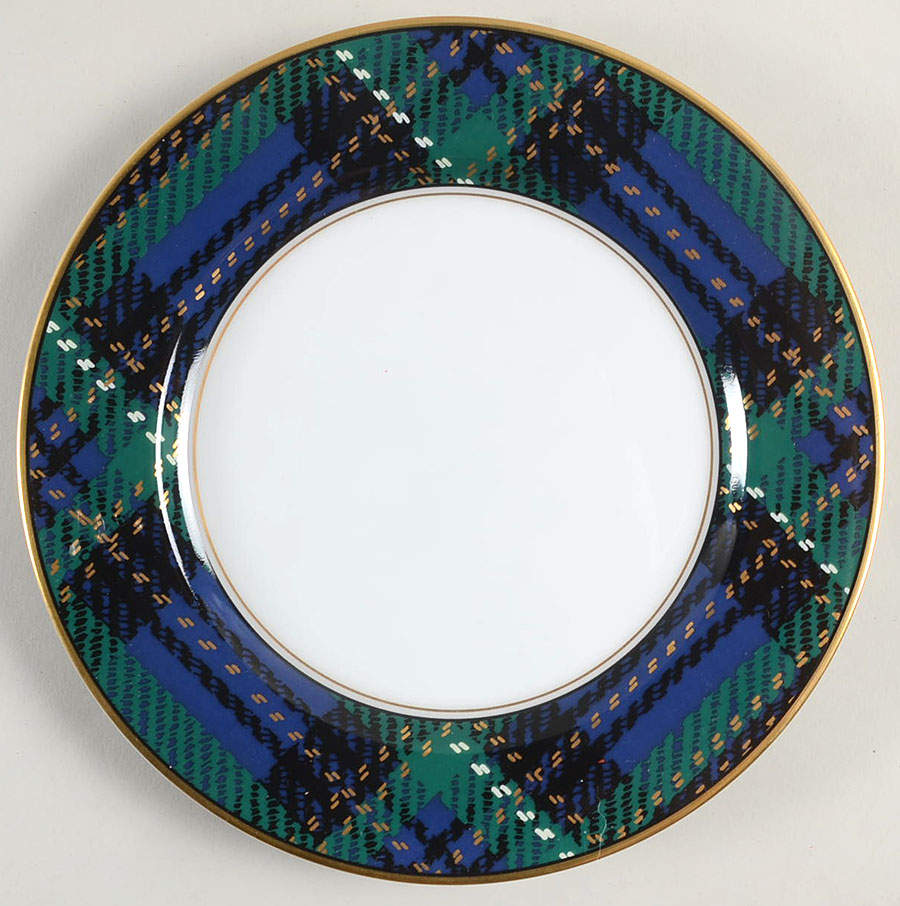 Tartan Plaid Salad Plate by Fitz & Floyd-1