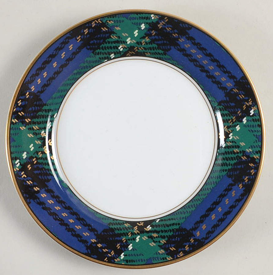 Tartan Plaid Bread & Butter Plate by Fitz & Floyd-1
