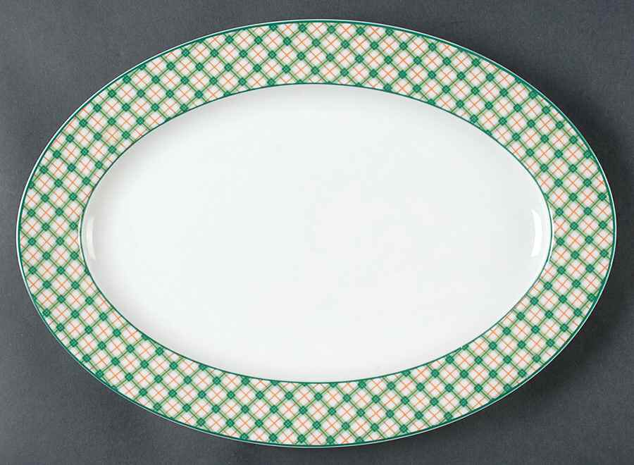 Tattersall 14" Oval Serving Platter by Fitz & Floyd-1