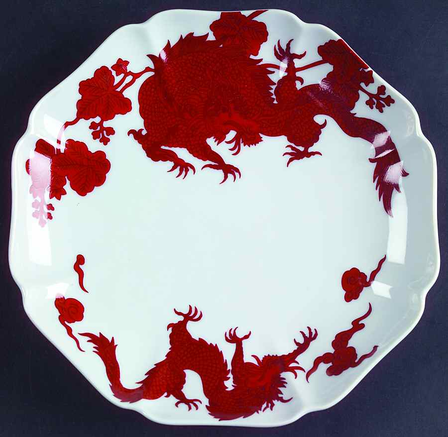 Temple Dragon Cookie Plate by Fitz & Floyd-1