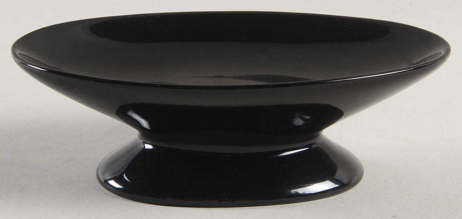 Total Color Black (Round, Smooth) Soap Dish by Fitz and Floyd-1