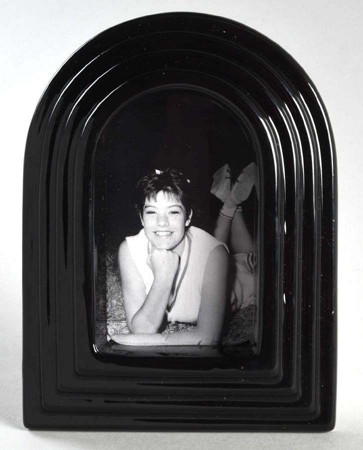 Total Color Black (Round, Smooth) Frame-Holds 2.5" X 3.5" by Fitz and Floyd-1
