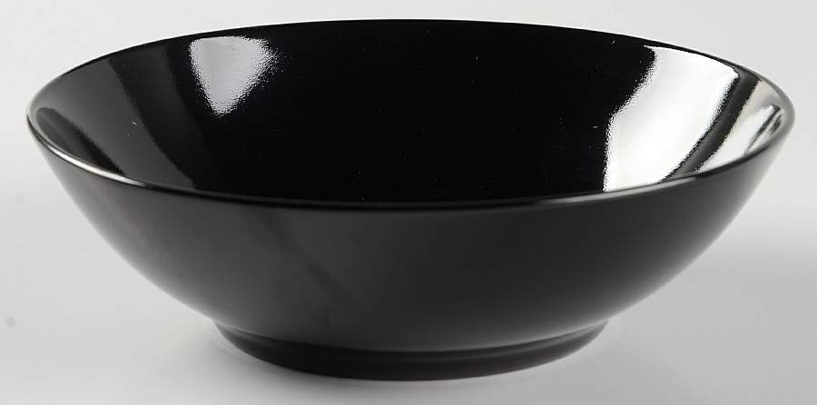 Total Color Black (Round, Smooth) Coupe Cereal Bowl by Fitz and Floyd-1