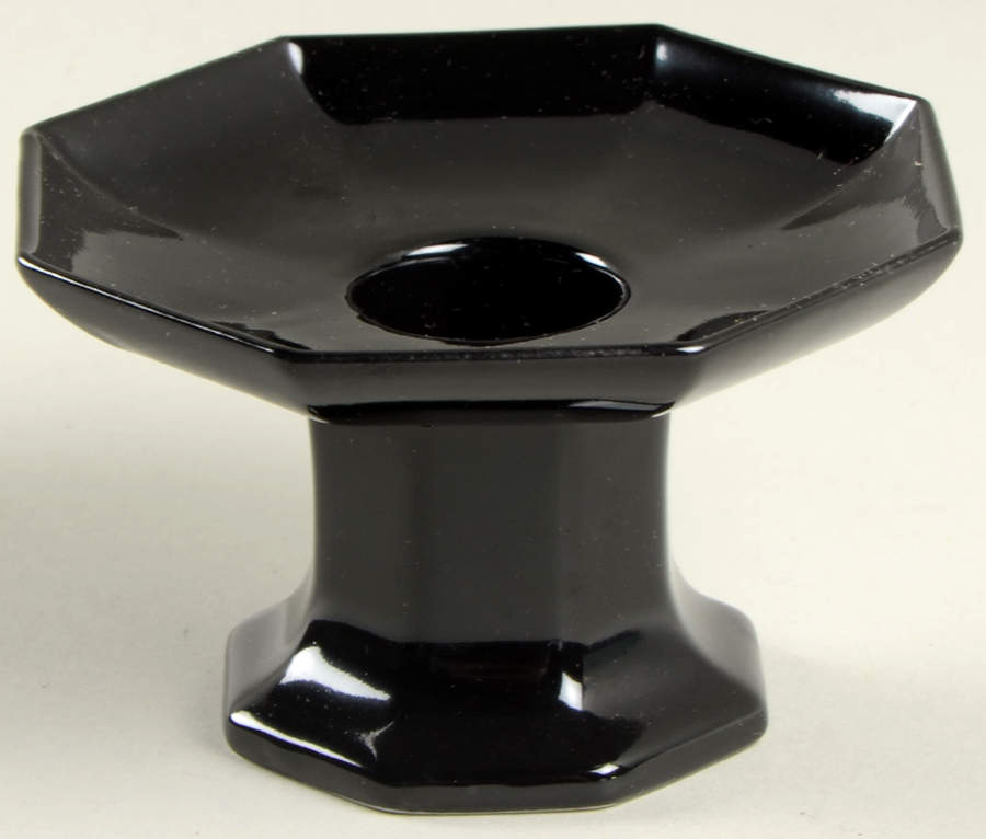 Total Color Black (Octagonal) 2" Candlestick by Fitz and Floyd-1