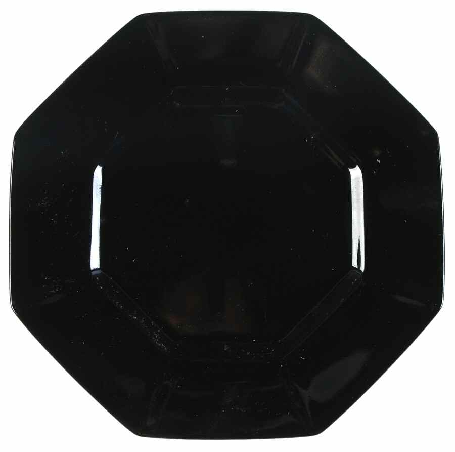 Total Color Black (Octagonal) Salad Plate by Fitz and Floyd-1