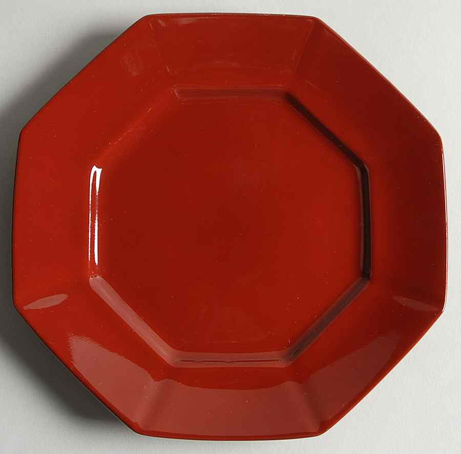 Total Color Cinnabar (Octagonal) Bread & Butter Plate by Fitz and Floyd-1