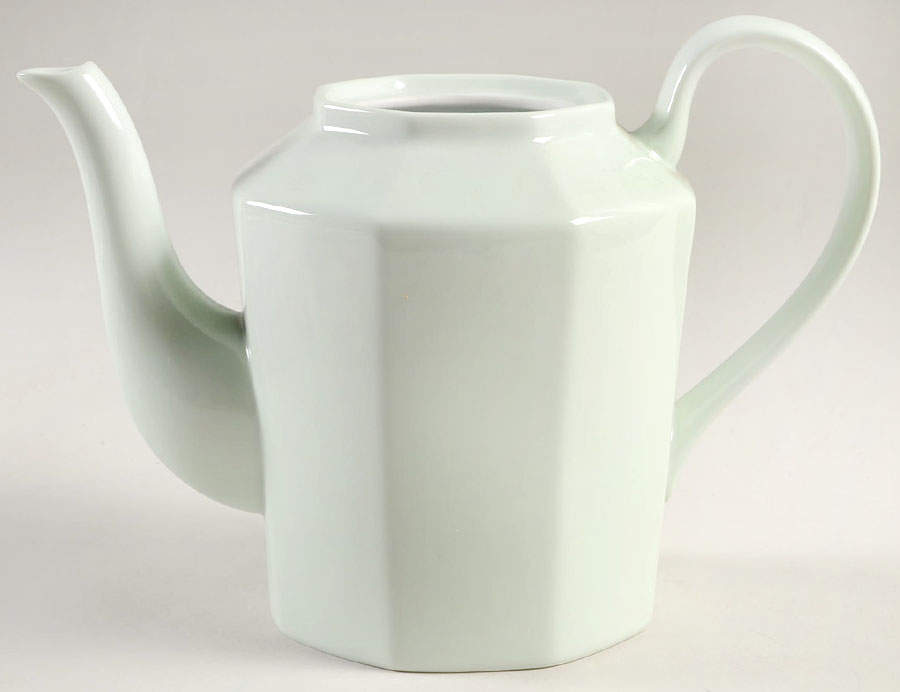 Total Color Mint Sherbet (Octagonal) Coffee Pot No Lid by Fitz & Floyd-1