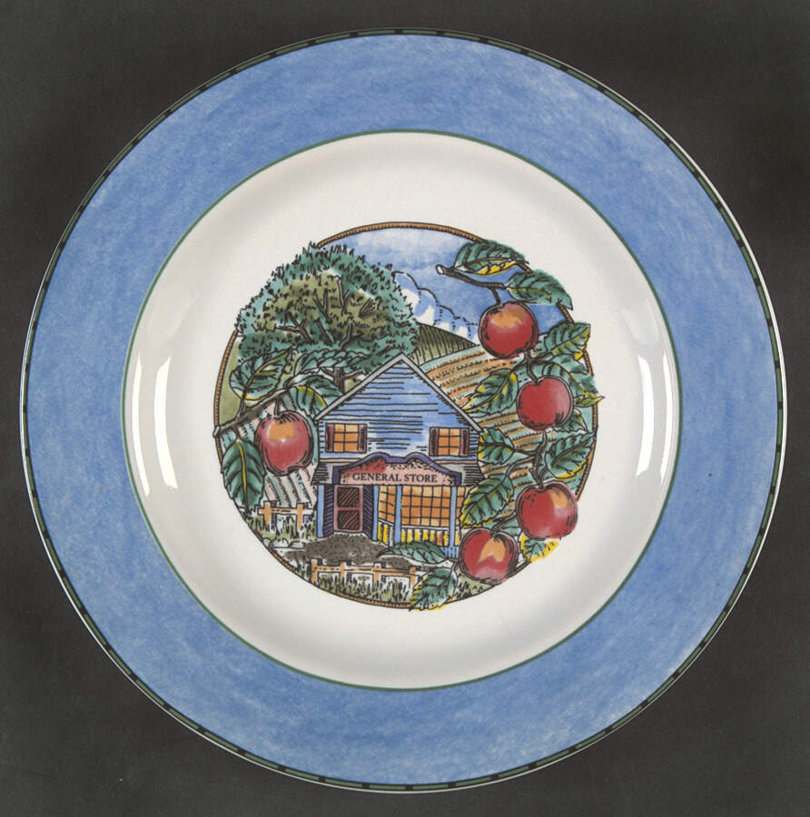 Town and Country Salad Plate by Fitz & Floyd-1
