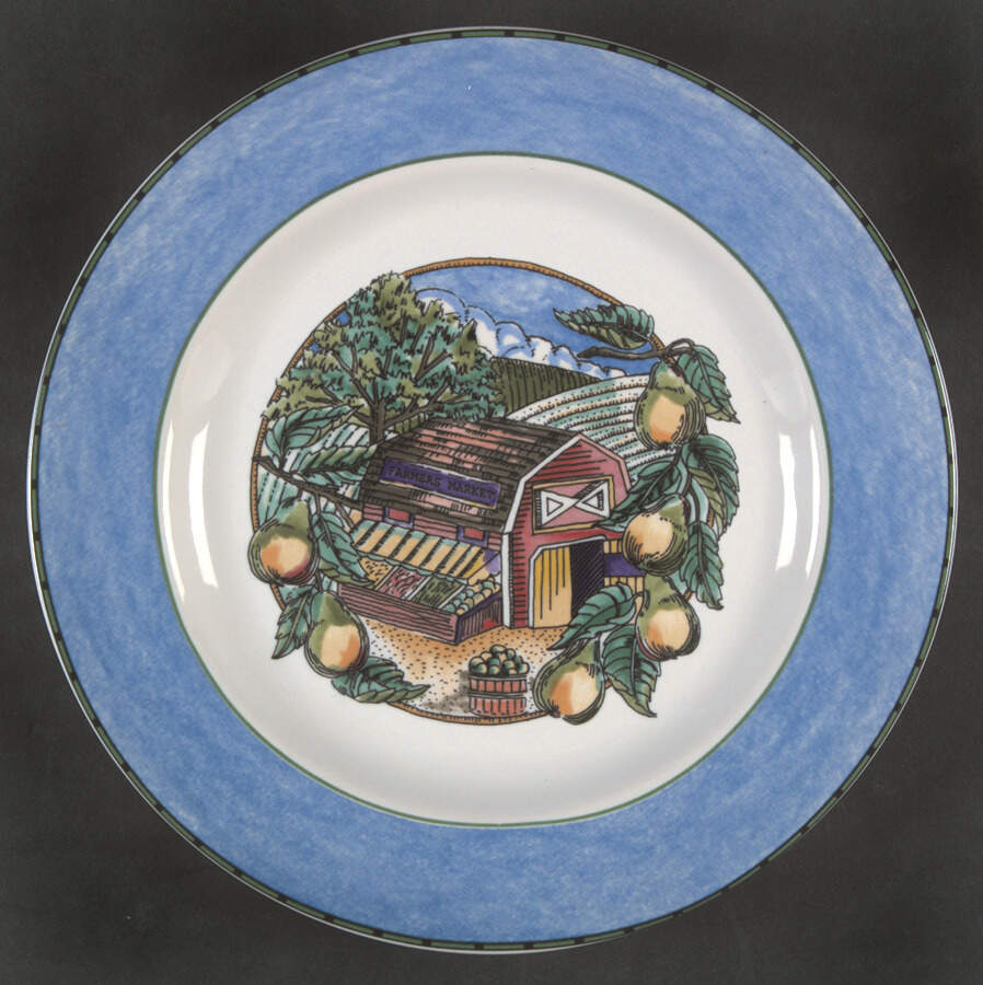 Town and Country Salad Plate by Fitz & Floyd-1