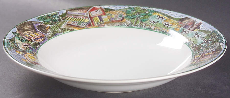 Town and Country Large Rim Soup Bowl by Fitz & Floyd-1