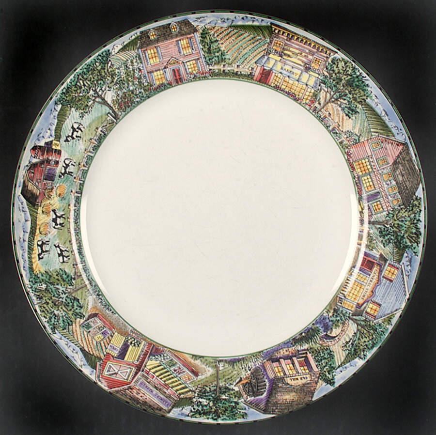 Town and Country Dinner Plate by Fitz & Floyd-1