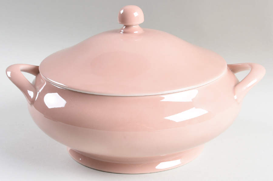 Total Color Dusty Rose (Round) Round Covered Vegetable by Fitz & Floyd-1
