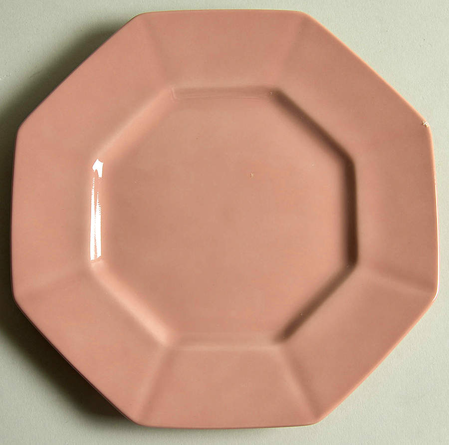 Total Color Dusty Rose (Octagonal) Salad Plate by Fitz & Floyd-1