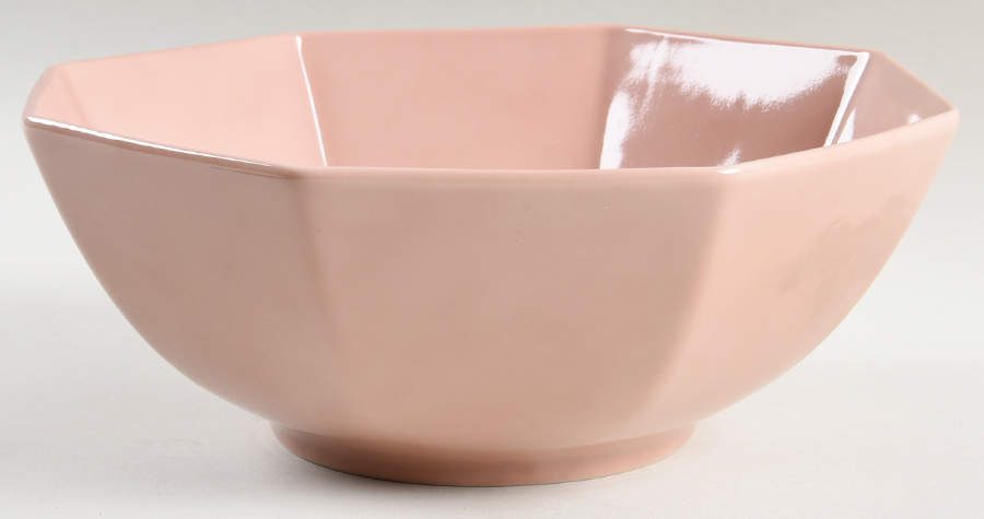Total Color Dusty Rose (Octagonal) 8" Octagonal Vegetable Bowl by Fitz & Floyd-1