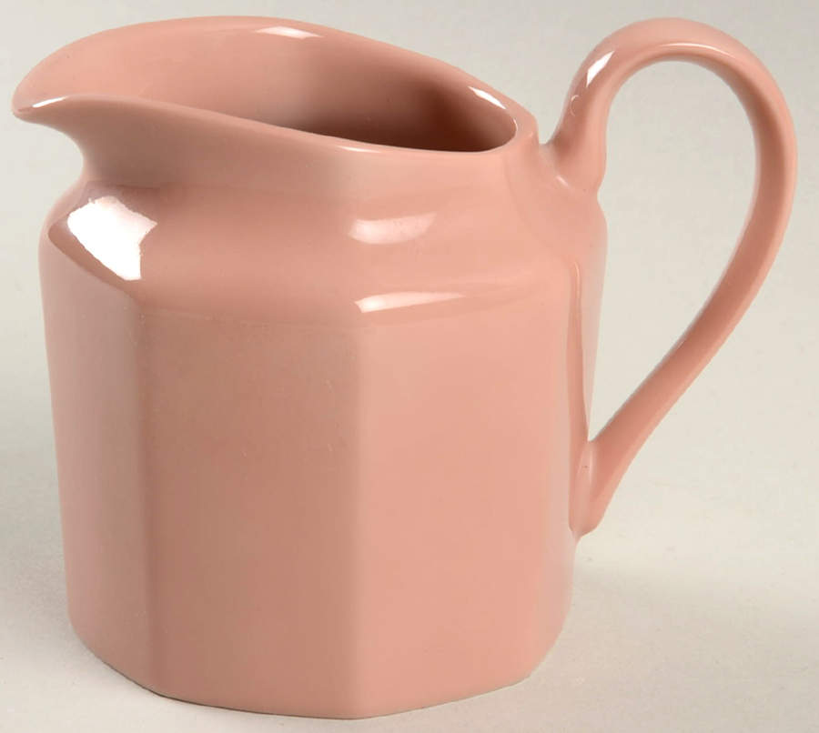 Total Color Dusty Rose (Octagonal) Creamer by Fitz & Floyd-1