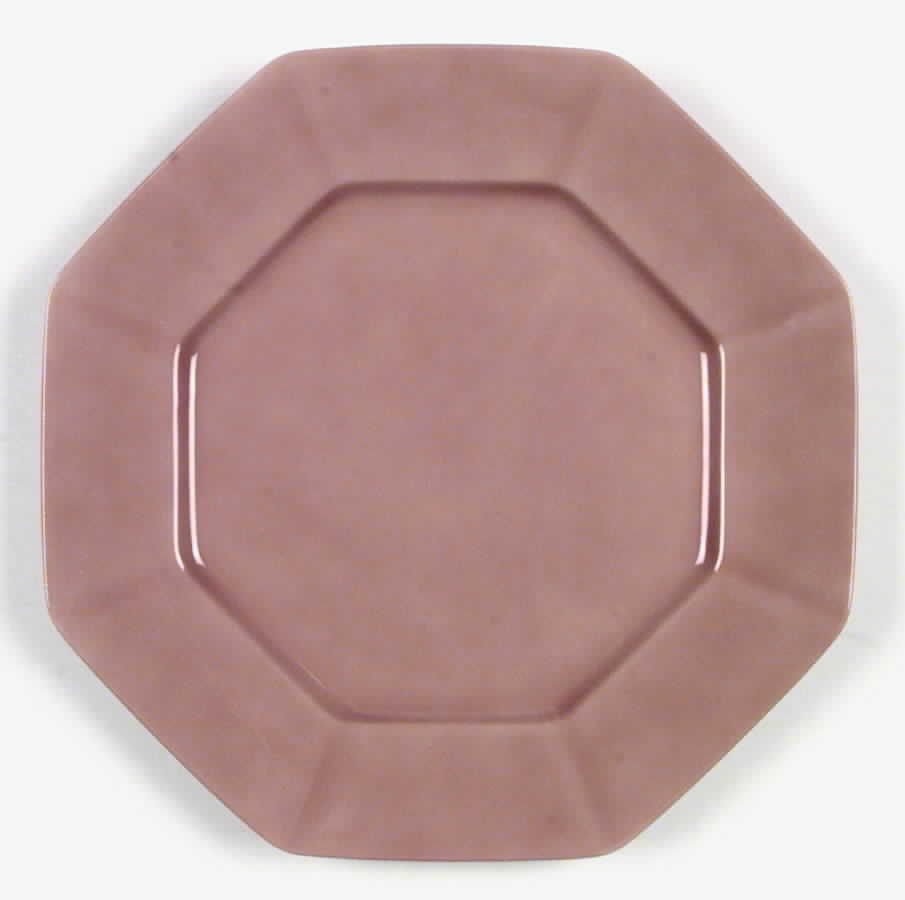 Total Color Dusty Rose (Octagonal) Dinner Plate by Fitz & Floyd-1
