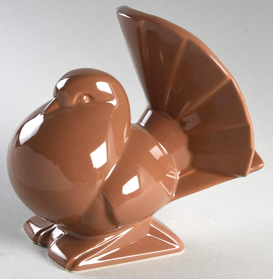 Total Color Sandalwood (Round, Smooth) Figural China Bookend by Fitz & Floyd-1