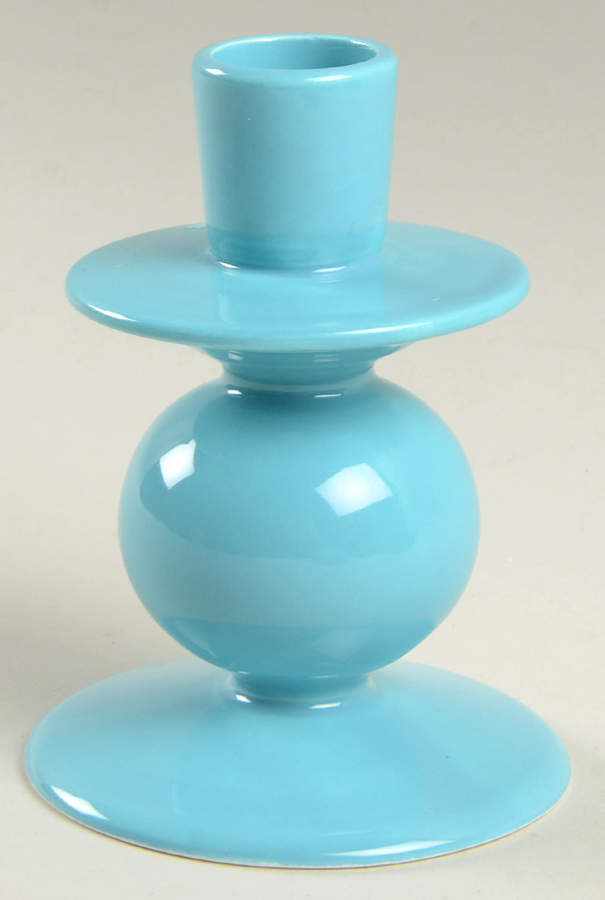 Total Color Spectrum Aqua (Round) Small Candlestick by Fitz & Floyd-1
