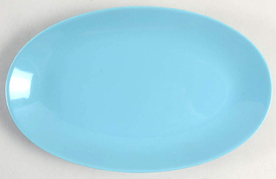 Total Color Spectrum Aqua (Round) Relish/Gravy Underplate by Fitz & Floyd-1