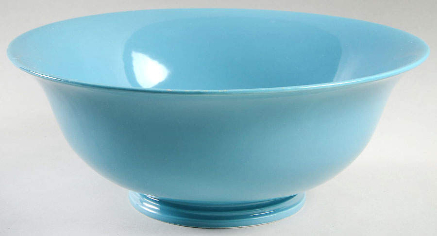 Total Color Spectrum Aqua (Round) 11" Large Salad Serving Bowl by Fitz & Floyd-1