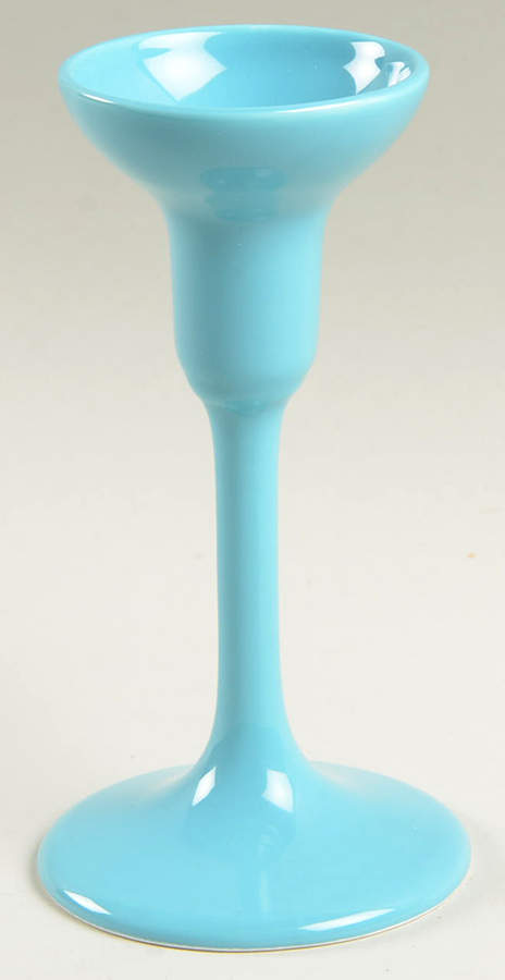 Total Color Spectrum Aqua (Round) 6" Candlestick by Fitz & Floyd-1