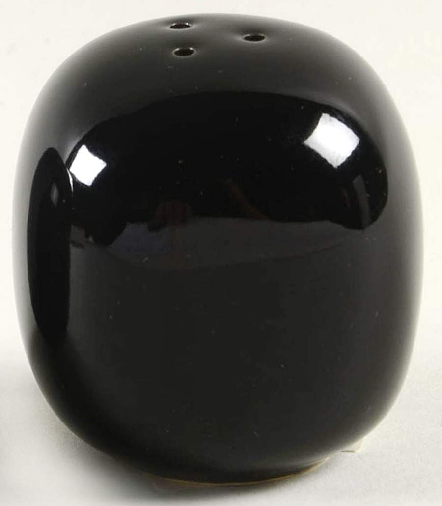Total Color Spectrum Black (Round) Pepper Shaker by Fitz and Floyd-1
