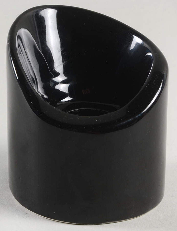 Total Color Spectrum Black (Round) 2" Candlestick by Fitz and Floyd-1