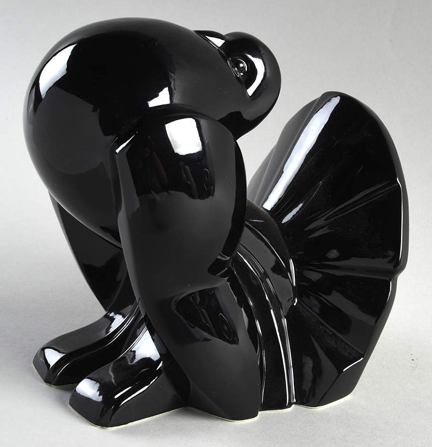 Total Color Spectrum Black (Round) Figural China Bookend by Fitz and Floyd-1
