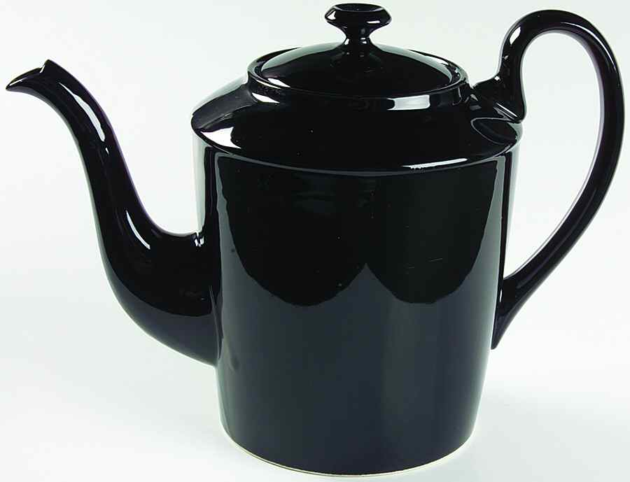 Total Color Spectrum Black (Round) Coffee Pot & Lid by Fitz and Floyd-1