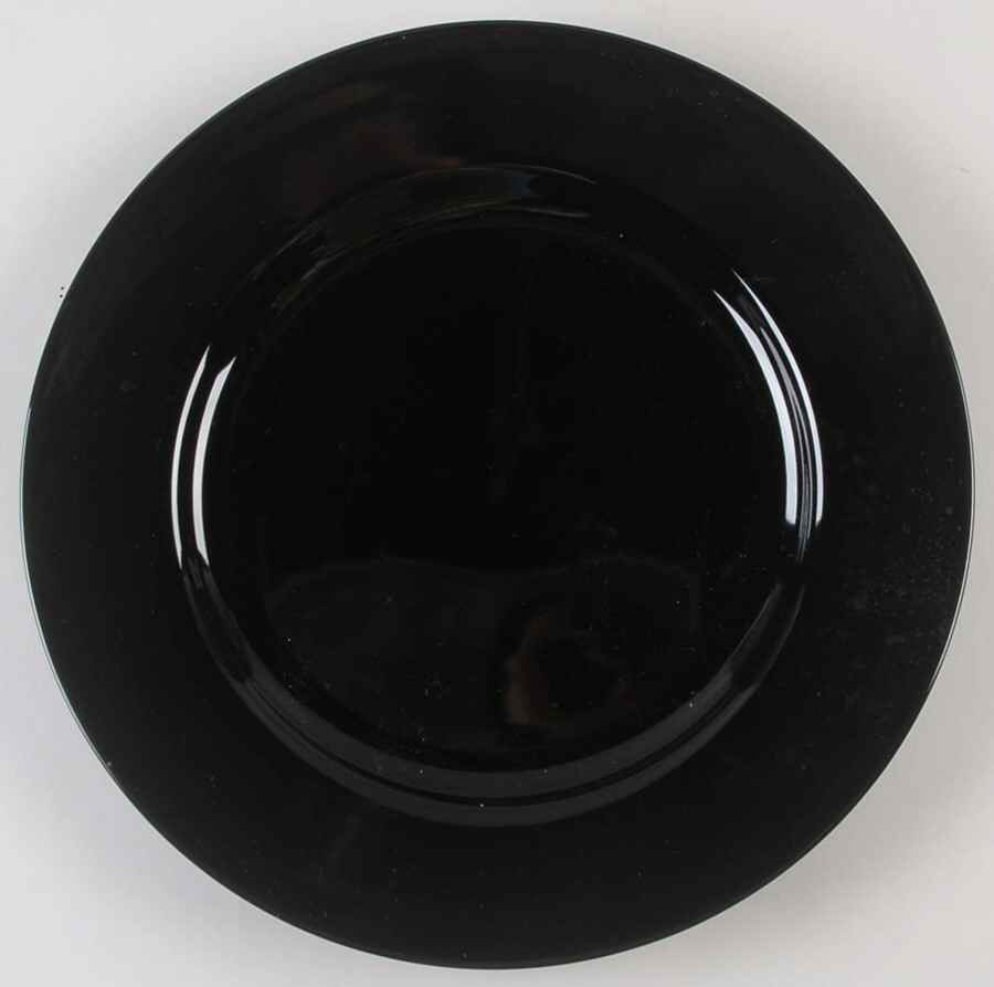 Total Color Spectrum Black (Round) Service Plate (Charger) by Fitz and Floyd-1