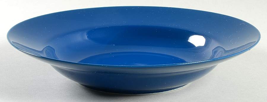 Total Color Spectrum Cobalt Blue (Round) Large Rim Soup Bowl by Fitz & Floyd-1