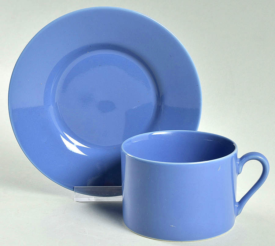 Total Color Spectrum Lavender (Round) Flat Cup & Saucer Set by Fitz & Floyd-1