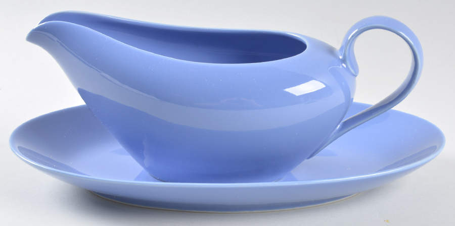 Total Color Spectrum Lavender (Round) Gravy Boat & Underplate/Relish by Fitz and Floyd-1