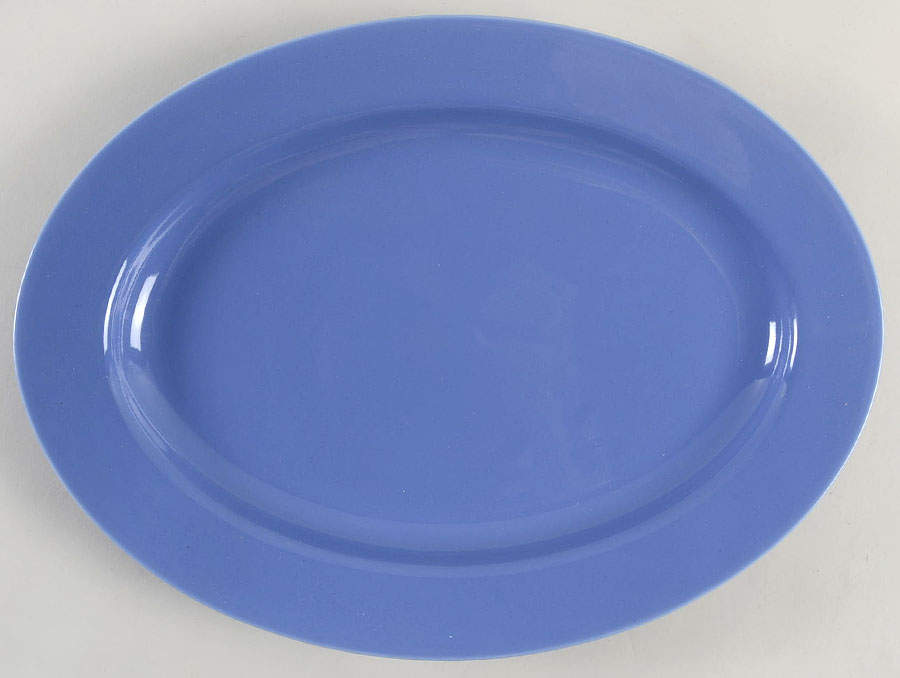 Total Color Spectrum Lavender (Round) 14" Oval Serving Platter by Fitz and Floyd-1