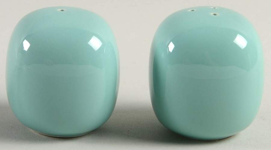 Total Color Spectrum Turquoise (Round) Salt & Pepper Set by Fitz & Floyd-1