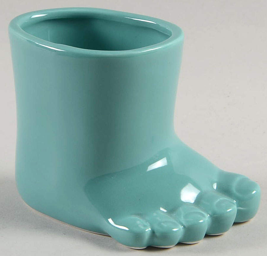 Total Color Spectrum Turquoise (Round) 2" Foot Vase by Fitz & Floyd-1