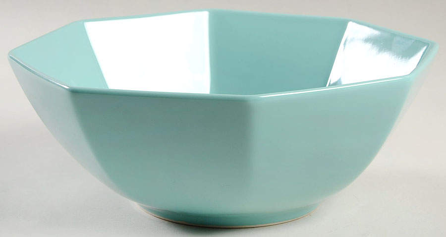 Total Color Spectrum Turquoise (Round) 8" Octagonal Vegetable Bowl by Fitz & Floyd-1